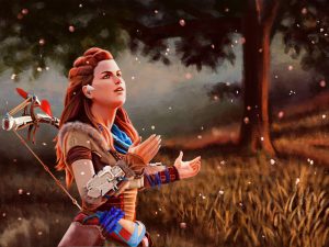 Digital Art zum Game Horizon Zero Dawn.