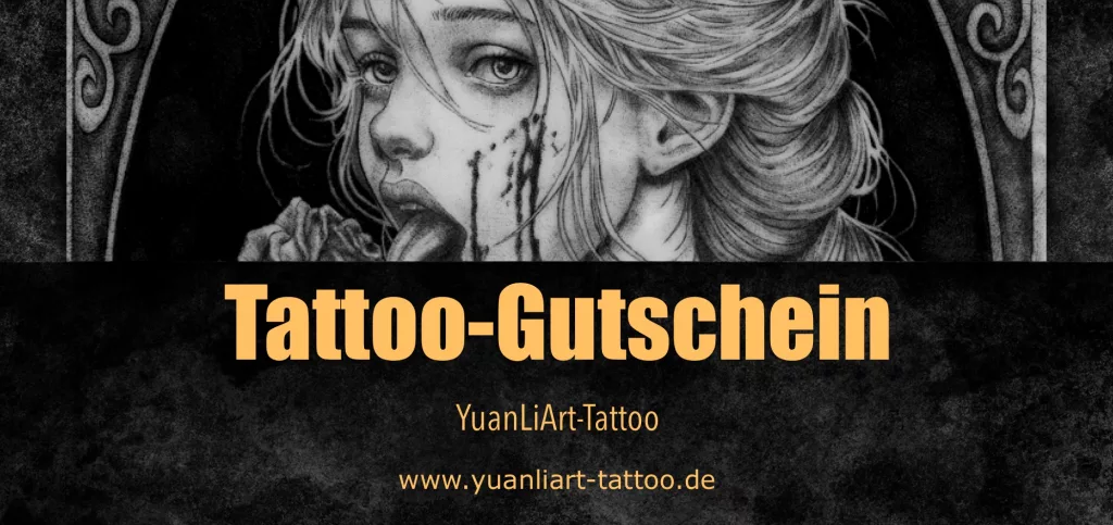 Bild eines Tattoo-Gutscheins von YuanLiArt-Tattoo.